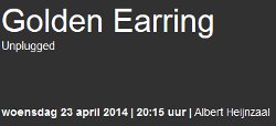 Golden Earring show promotion Zaandam - Zaantheater
